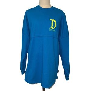 Disneyland Resort Spirit Jersey in Turquoise Blue w/ Green Lettering and Yellow